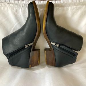 Lucky Brand - Genuine Black Leather Ankle Boots - US Women’s Size 8